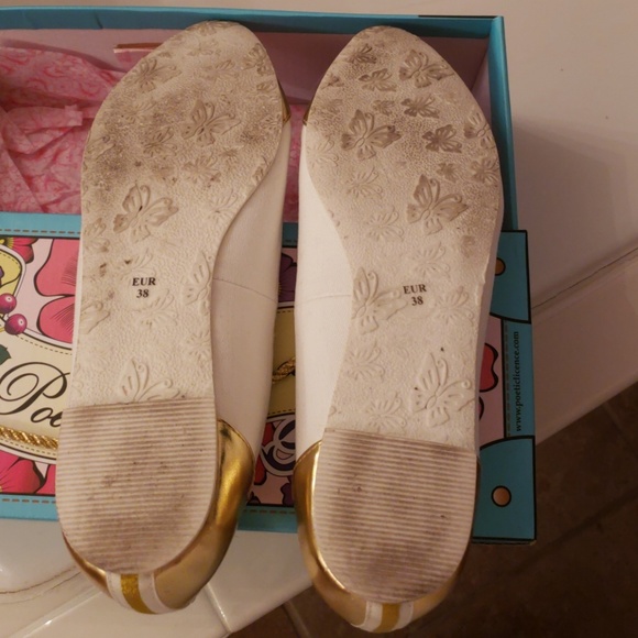 DONATED Poetic Licence gold tipped flats - Picture 5 of 5